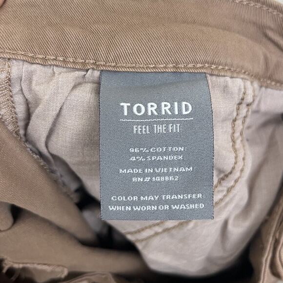 Torrid Crop Skinny Chino Stretch Twill Mid Rise Pants Womens Plus Size 18 - Picture 6 of 6